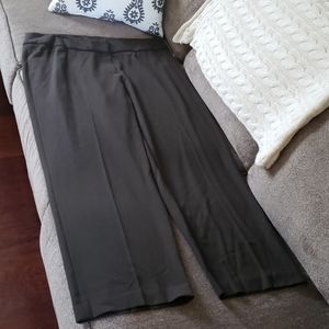 i.e. Woman chocolate brown straight leg dress pant